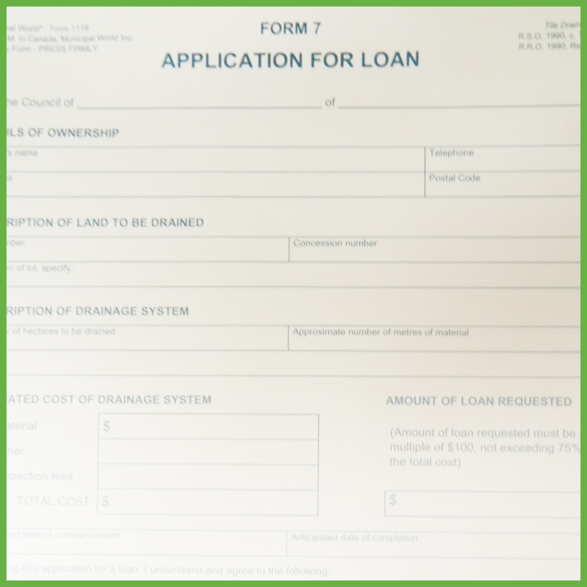 world finance loan application
